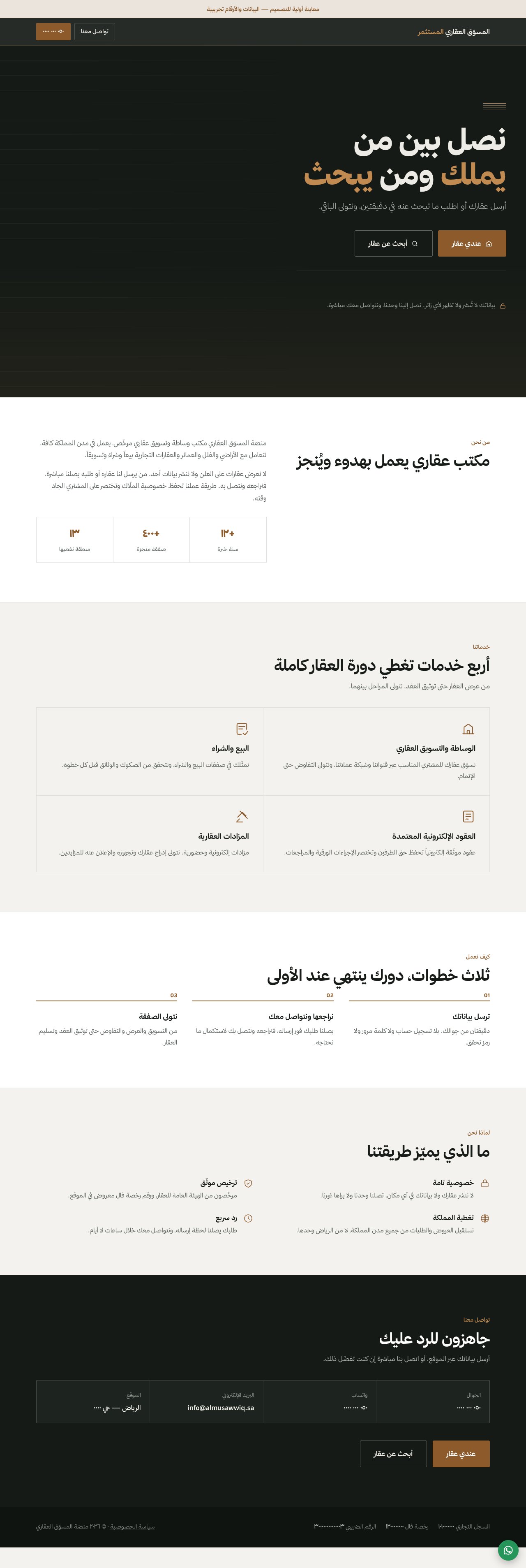 منصة المسوّق العقاري